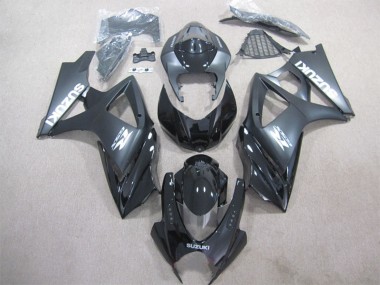 Großhandel Suzuki GSXR 1000 Motorrad Verkleidung 2007-2008 - Glanzendes Schwarz Matt Schwarz