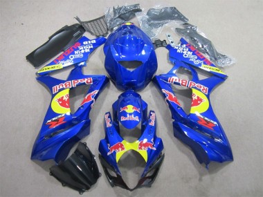 Großhandel Suzuki GSXR 1000 Motorrad Verkleidung 2007-2008 - Blau Gelb Schwarz Red Bull