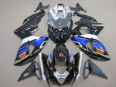 Großhandel Suzuki GSXR 1000 Motorrad Verkleidung 2009-2016 - Weiss Blau Schwarz Dunkel Dog
