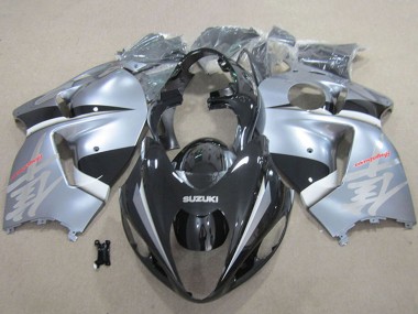 Großhandel Suzuki GSXR 1300 Hayabusa Motorrad Verkleidung 1996-2007 - Matt Schwarz Silber