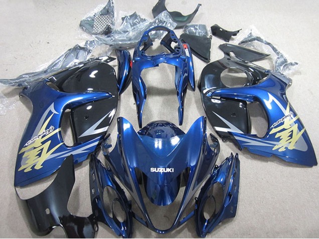 Großhandel Suzuki GSXR 1300 Hayabusa Motorrad Verkleidung 2008-2020 - Blau Weiss Gold Aufkleber