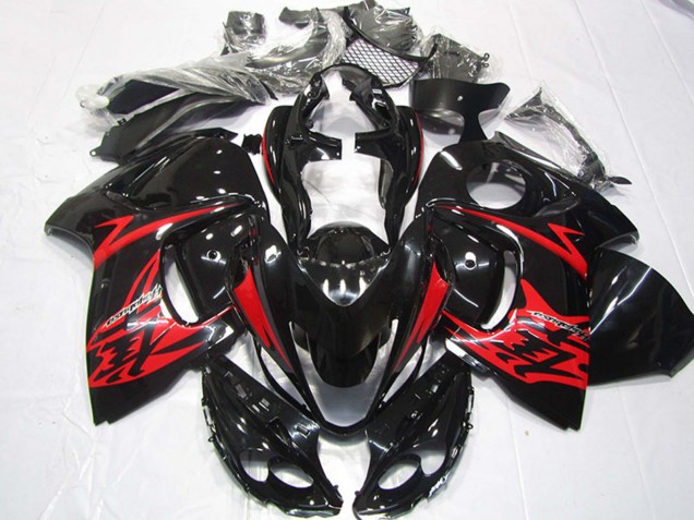 Großhandel Suzuki GSXR 1300 Hayabusa Motorrad Verkleidung 2008-2020 - Glanzendes Schwarz Rot