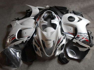 Großhandel Suzuki GSXR 1300 Hayabusa Motorrad Verkleidung 2008-2020 - Weiss Schwarz