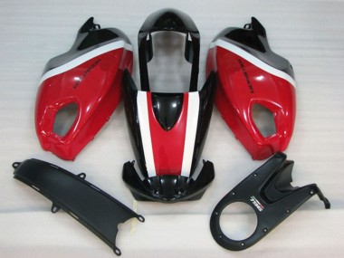 Großhandel Ducati Monster 696 Motorrad Verkleidung Kit 2008-2012 - Weiss Rot Glanzendes Schwarz