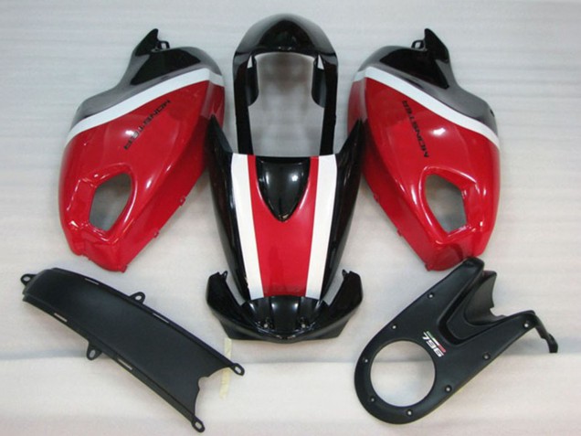 Großhandel Ducati Monster 696 Motorrad Verkleidung Kit 2008-2012 - Weiss Rot Glanzendes Schwarz