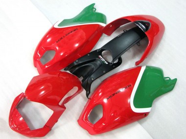 Großhandel Ducati Monster 696 Motorrad Verkleidung 2008-2012 - Rot Weiss Grun