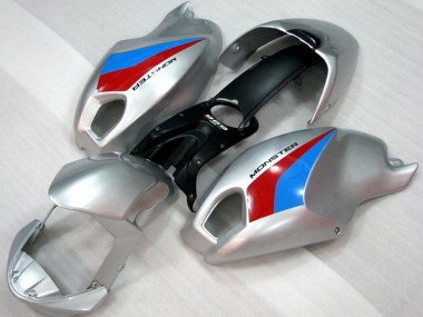 Großhandel Ducati Monster 696 Motorrad Verkleidung 2008-2012 - Silber Blau Rot