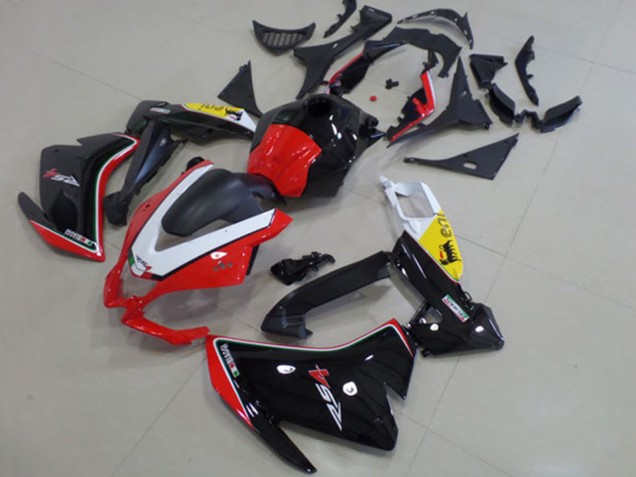 Großhandel Aprilia RS4 50 125 Motorrad Verkleidung 2012-2018 - Weiss Rot Gelb Glanzendes Schwarz