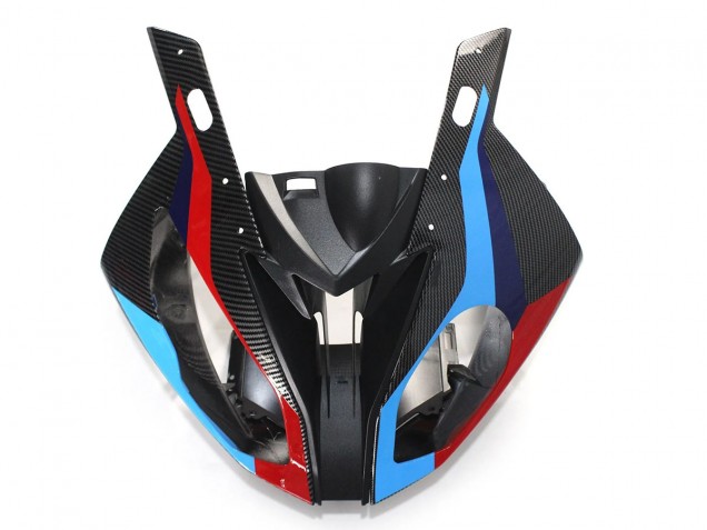Großhandel BMW S1000RR Motorrad Verkleidung 2015-2016 - Blau Rot Carbonfaser
