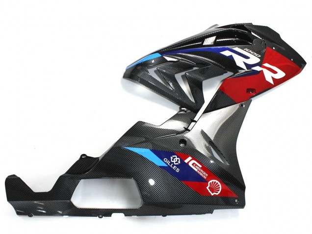 Großhandel BMW S1000RR Motorrad Verkleidung 2015-2016 - Blau Rot Carbonfaser