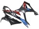 Großhandel BMW S1000RR Motorrad Verkleidung 2023-2024 - Blau Rot Carbonfaser
