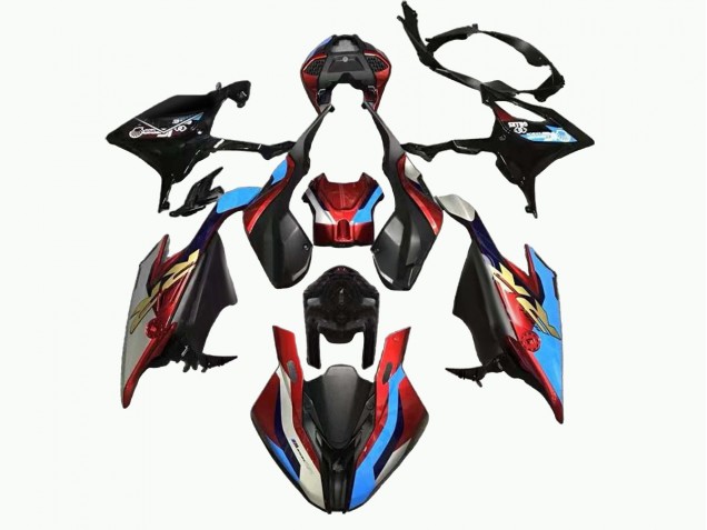 Großhandel BMW S1000RR Motorrad Verkleidung 2019-2022 - Schwarz Blau Rot Gold