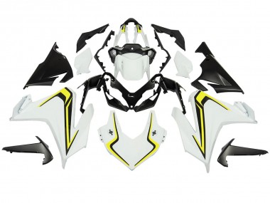 Großhandel Honda CBR500R Motorrad Verkleidung 2022-2023 - Weiss Neon Gelb Matt Schwarz
