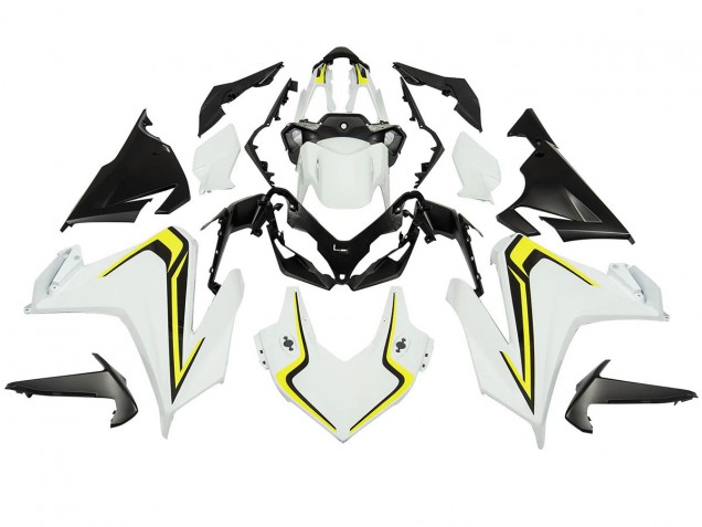 Großhandel Honda CBR500R Motorrad Verkleidung 2022-2023 - Weiss Neon Gelb Matt Schwarz