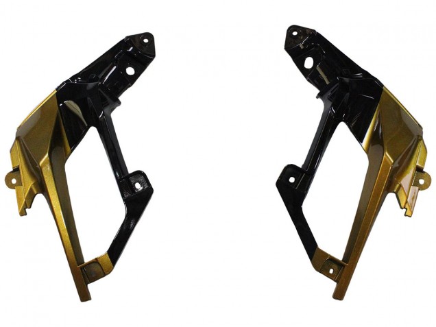 Großhandel Kawasaki EX400 Motorrad Verkleidung 2018-2024 - Gold Glanzendes Schwarz