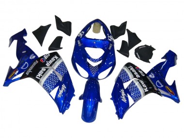 Großhandel Kawasaki ZX10R Motorrad Verkleidung 2006-2007 - Blau Weiss Schwarz Elf