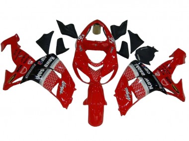 Großhandel Kawasaki ZX10R Motorrad Verkleidung 2006-2007 - Rot Silber Grau Schwarz Elf 56