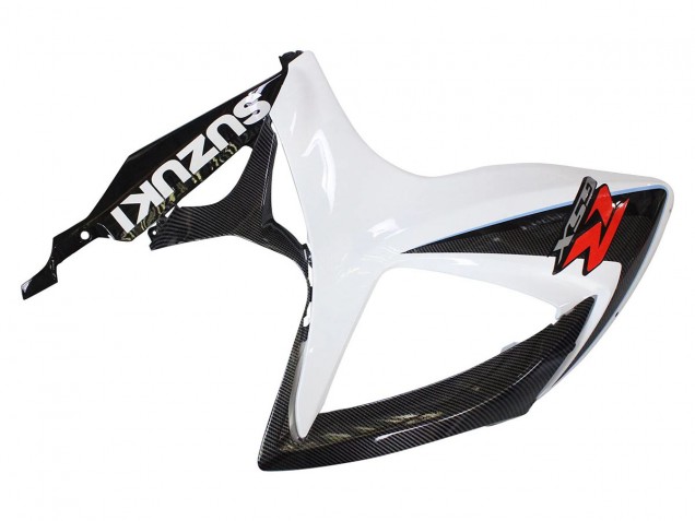 Großhandel Suzuki GSXR 600/750 Motorrad Verkleidung 2006-2007 - Schwarz Weiss Carbonfaser Stil