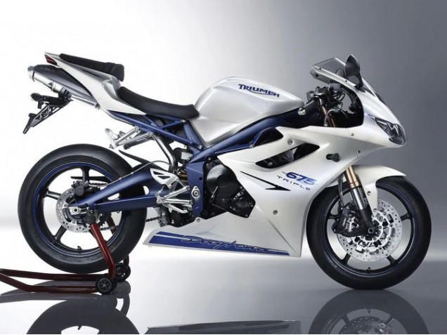 Großhandel Triumph Daytona 675 Motorrad Verkleidung 2006-2008 - Weiss Blau