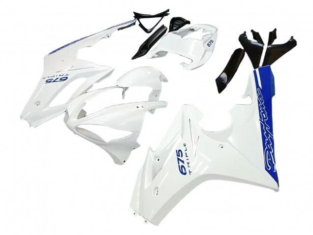 Großhandel Triumph Daytona 675 Motorrad Verkleidung 2006-2008 - Weiss Blau