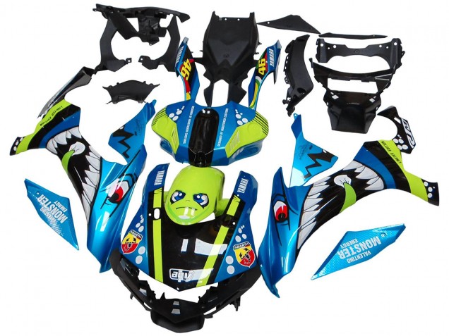 Großhandel Yamaha YZF R1 Motorrad Verkleidung 2015-2019 - Blau Grun Schwarz Hai
