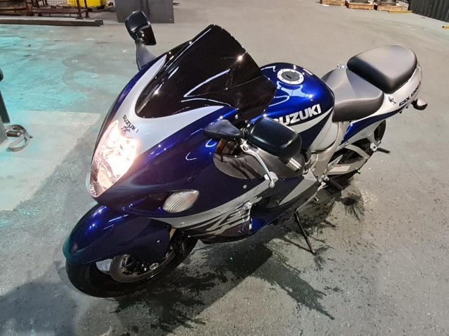 Großhandel Suzuki GSXR 1300 Hayabusa Motorrad Verkleidung 1996-2007 - Blau Weiss