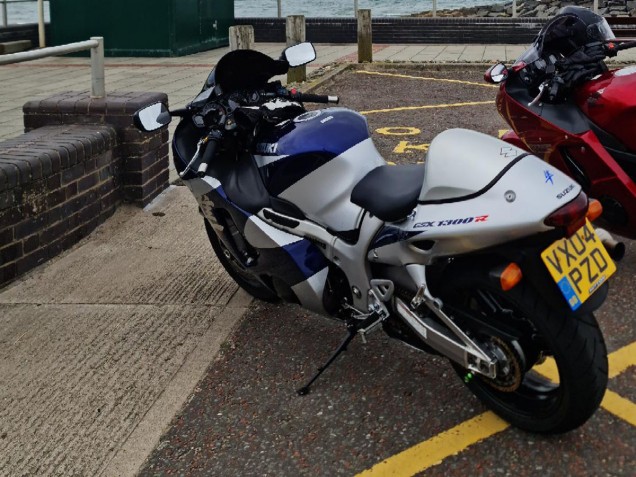 Großhandel Suzuki GSXR 1300 Hayabusa Motorrad Verkleidung 1996-2007 - Blau Weiss