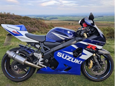 Großhandel Suzuki GSXR 600 Motorrad Verkleidung 2004-2005 - Blau Weiss Rot
