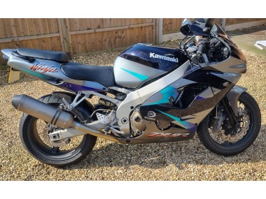 Großhandel Kawasaki Ninja ZX9R Motorrad Verkleidung 2002-2003 - Blau Silber