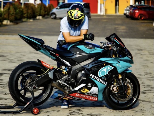 Großhandel Yamaha YZF R6 Motorrad Verkleidung 2008-2016 - Hellgrun Weiss Schwarz Petronas