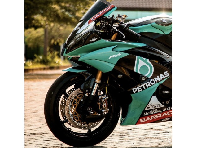 Großhandel Yamaha YZF R6 Motorrad Verkleidung 2008-2016 - Hellgrun Weiss Schwarz Petronas