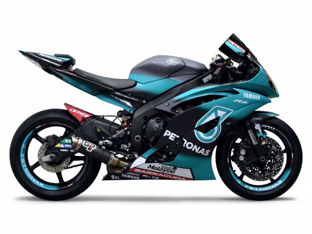 Großhandel Yamaha YZF R6 Motorrad Verkleidung 2008-2016 - Hellgrun Weiss Schwarz Petronas