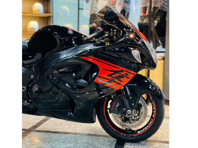 Großhandel Suzuki GSXR 1300 Hayabusa Motorrad Verkleidung 2008-2020 - Glanzendes Schwarz Rot