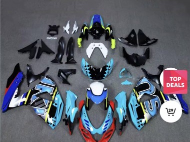 Großhandel Suzuki GSXR 1000 Motorrad Verkleidung 2009-2016 - Blau Rot Gelb Weiss