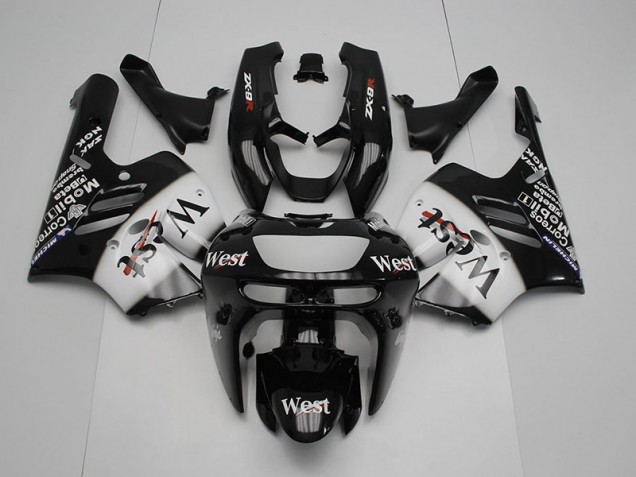 Großhandel ZX9R 1994-1997 Motorrad Verkleidungen - Schwarz Weißes Westmuster Großhandel ZX9R 1994-1997 Motorrad Verkleidungen - Schwarz Weißes Westmuster