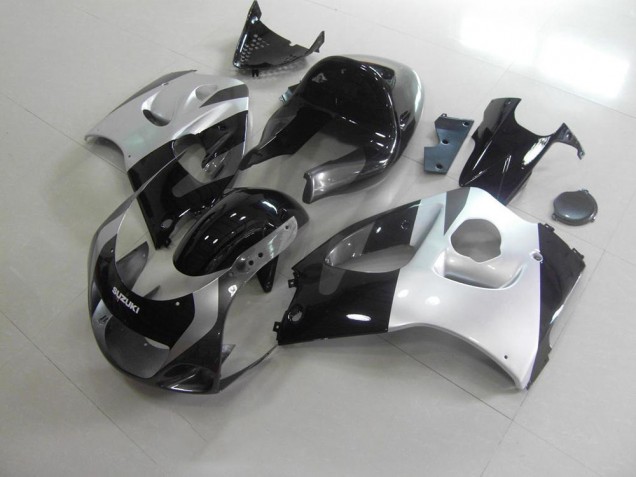 Großhandel GSXR 600 1996-2000 Motorrad Verkleidungen - Silber Grau Kein Aufkleber Großhandel GSXR 600 1996-2000 Motorrad Verkleidungen - Silber Grau Kein Aufkleber