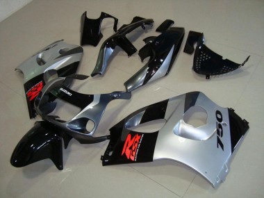 Großhandel GSXR 600 1996-2000 Motorrad Verkleidungen - Silber