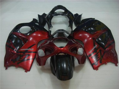 Großhandel GSXR 1300 Hayabusa 1996-2007 Motorrad Verkleidung - Rot Schwarz