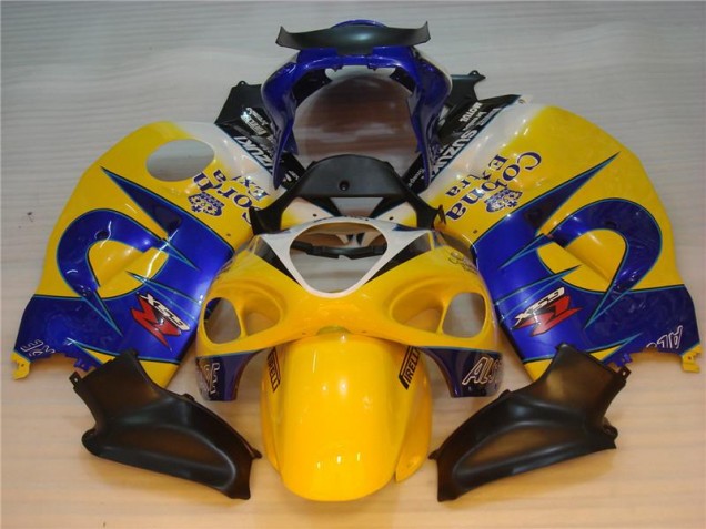 Großhandel GSXR 1300 Hayabusa 1996-2007 Motorrad Verkleidungen - Gelb Blau Großhandel GSXR 1300 Hayabusa 1996-2007 Motorrad Verkleidungen - Gelb Blau