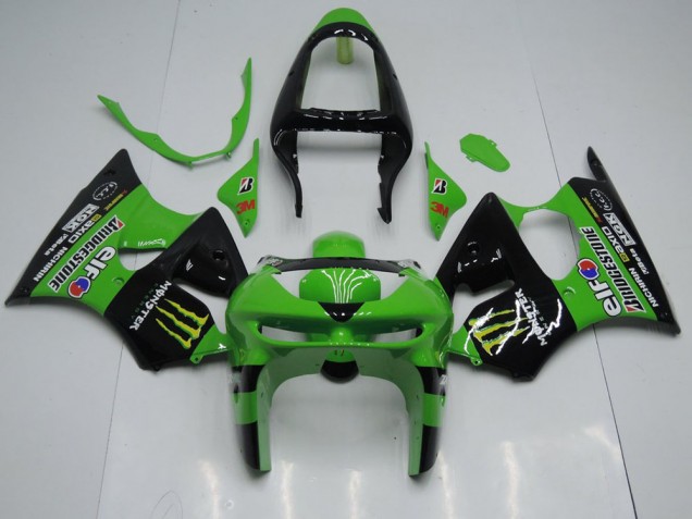Großhandel ZX6R 1998-1999 Motorrad Verkleidungen - Grünes Monster Großhandel ZX6R 1998-1999 Motorrad Verkleidungen - Grünes Monster