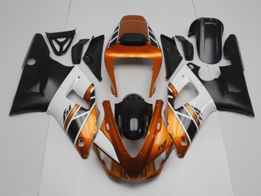 Großhandel R1 1998-1999 Motorrad Verkleidungen - Gold Weiß Schwarz