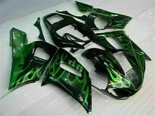 Großhandel R6 1998-2002 Motorrad Verkleidungen - Grün Schwarz Großhandel R6 1998-2002 Motorrad Verkleidungen - Grün Schwarz