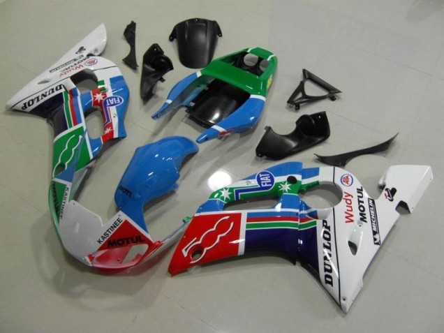 Großhandel R6 1998-2002 Motorrad Verkleidungen - Blau Weiß Grün Rot Wudy Motul Dunlop Großhandel R6 1998-2002 Motorrad Verkleidungen - Blau Weiß Grün Rot Wudy Motul Dunlop