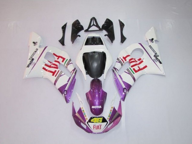 Großhandel R6 1998-2002 Motorrad Verkleidungen - Weiß Lila Fiat 46 Großhandel R6 1998-2002 Motorrad Verkleidungen - Weiß Lila Fiat 46