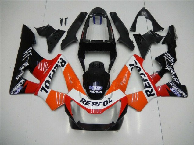 Großhandel CBR 900 RR 929RR 2000-2001 Motorrad Verkleidungen - Orange Rot Schwarz Repsol Großhandel CBR 900 RR 929RR 2000-2001 Motorrad Verkleidungen - Orange Rot Schwarz Repsol