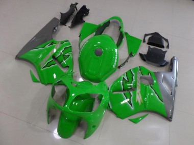 Großhandel ZX12R 2000-2001 Motorrad Verkleidungen - Grüne Flamme