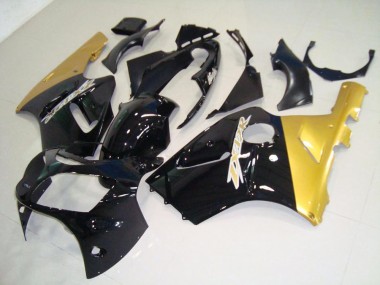 Großhandel ZX12R 2000-2001 Motorrad Verkleidungen - Schwarz Gold