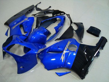 Großhandel ZX12R 2000-2001 Motorrad Verkleidungen - Blau Schwarz