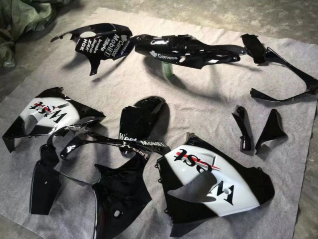 Großhandel ZX9R 2000-2001 Motorrad Verkleidungen - Glänzend schwarz Weiß Großhandel ZX9R 2000-2001 Motorrad Verkleidungen - Glänzend schwarz Weiß
