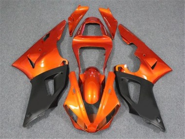 Großhandel R1 2000-2001 Motorrad Verkleidungen - Orange Schwarz